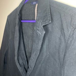 Gap Men’s Casual Blazer Navy with white pinstripes
